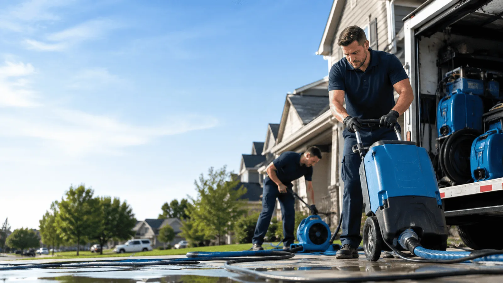 Dehumidification being performed in New Kensington, PA